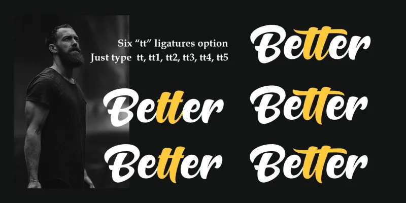 Hunters Think Font preview 2 – Script And Handwritten font sample