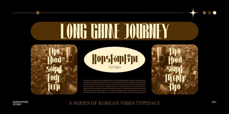 Hwaiting Serif Font preview 3 – Serif Fonts font sample