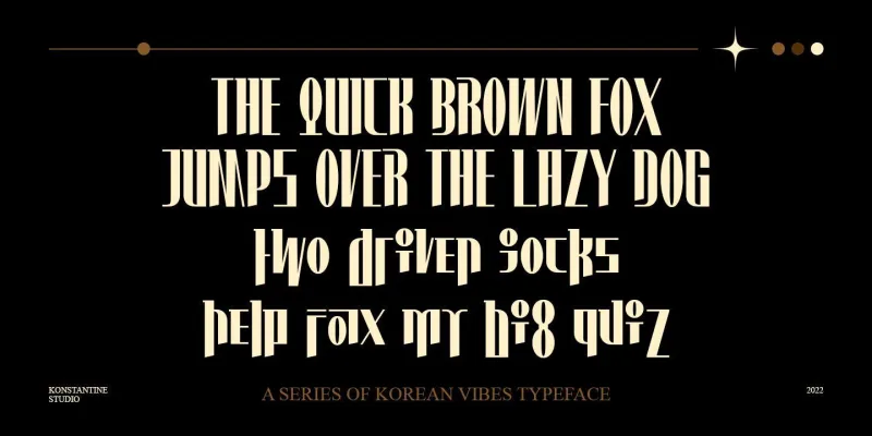 Hwaiting Serif Font preview 5 – Serif Fonts font sample