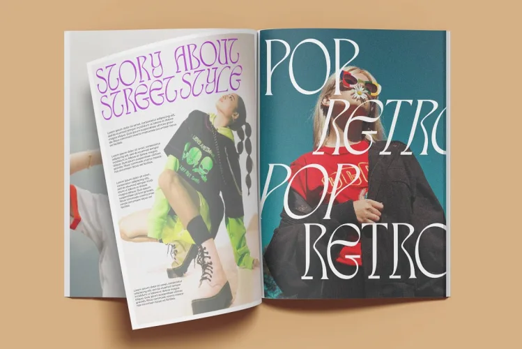 Hypne Pop Display Font preview 2 – Display Fonts font sample