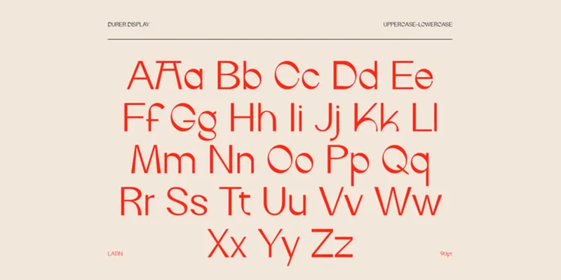 IF Durer Display Font preview 2 – Modern Fonts font sample