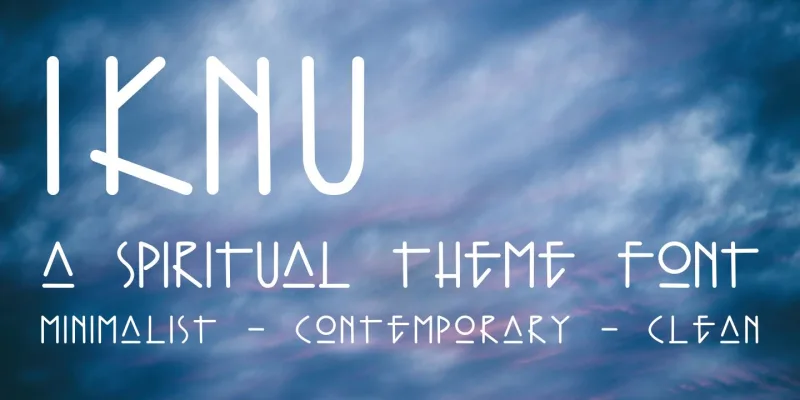 Iknu Font preview 5 – Display Fonts font sample