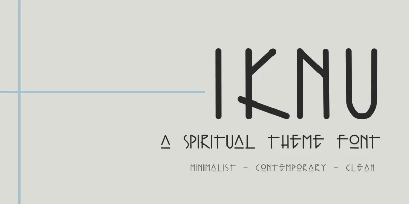 Iknu Font preview 6 – Display Fonts font sample