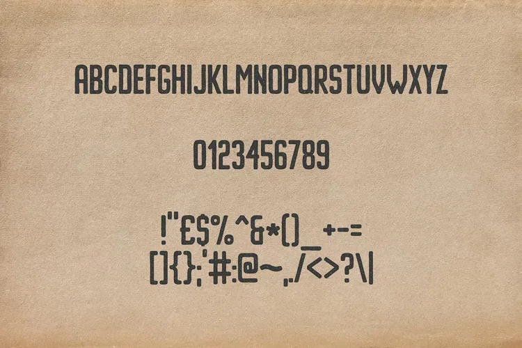 Imprimo Letterpress Font preview 2 – Sans Serif Fonts font sample