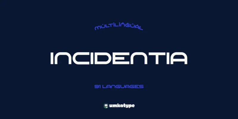 Incidentia Font preview 8 – Display Fonts font sample