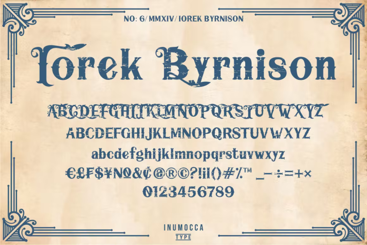 Iorek Byrnison Font free download preview 2 – Serif Fonts font