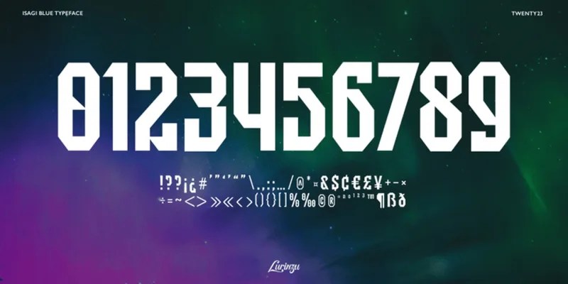Isagi Blue Font Family preview 4 – Display Fonts font sample