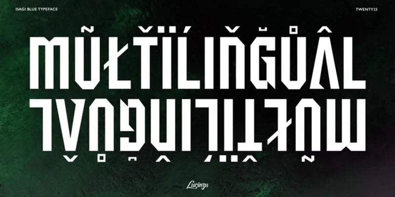 Isagi Blue Font Family preview 5 – Display Fonts font sample