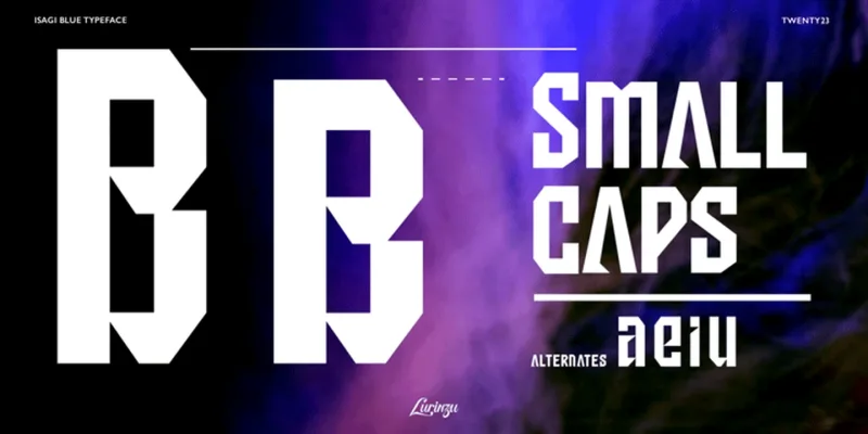 Isagi Blue Font Family preview 6 – Display Fonts font sample