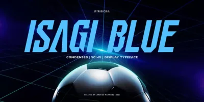 Isagi Blue Font Family free download – Display Fonts preview