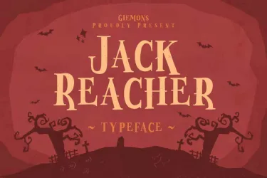 Jack Reacher Typeface Font free download – Decorative Fonts preview