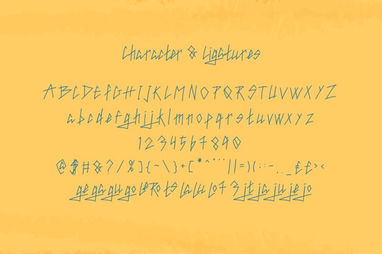 Jarots Font free download preview 2 – Display Fonts font