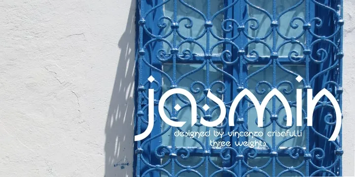 Jasmin Font preview 2 – Display Fonts font sample