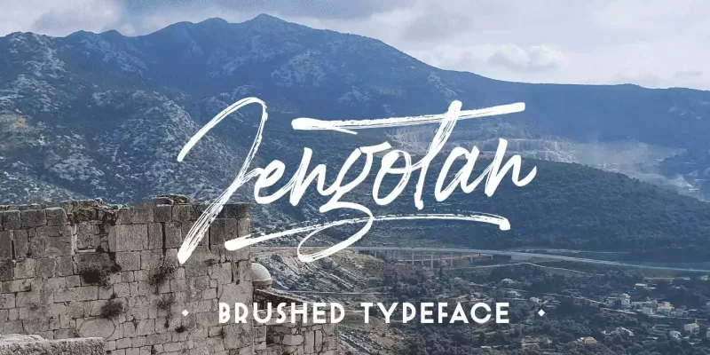 Jengotan Font Family preview 6 – Brush Fonts font sample