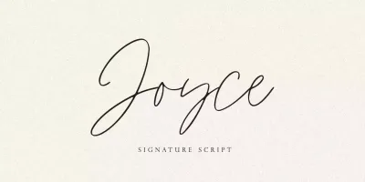 Joyce Font free download – Script And Handwritten preview