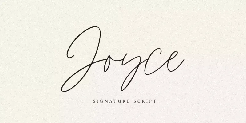 Joyce Font preview 8 – Script And Handwritten font sample