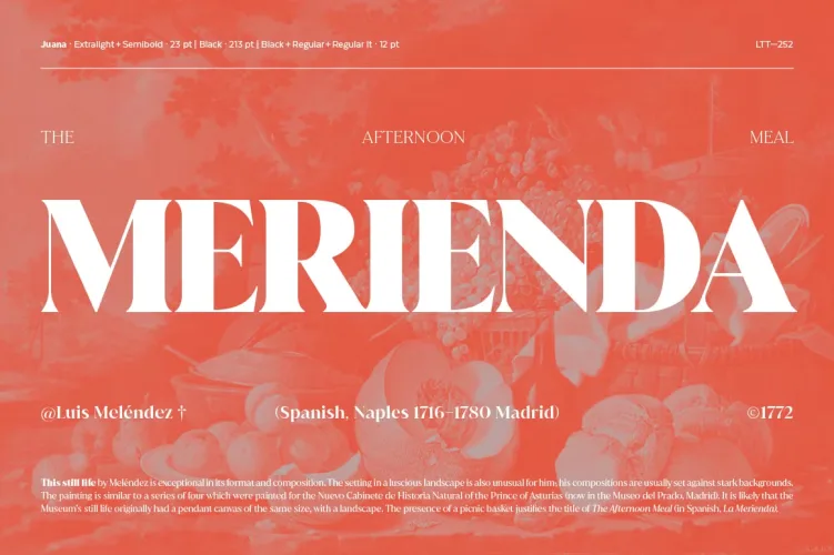 Juana Font preview 7 – Serif Fonts font sample