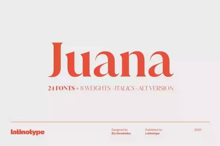 Juana Font preview 11 – Serif Fonts font sample