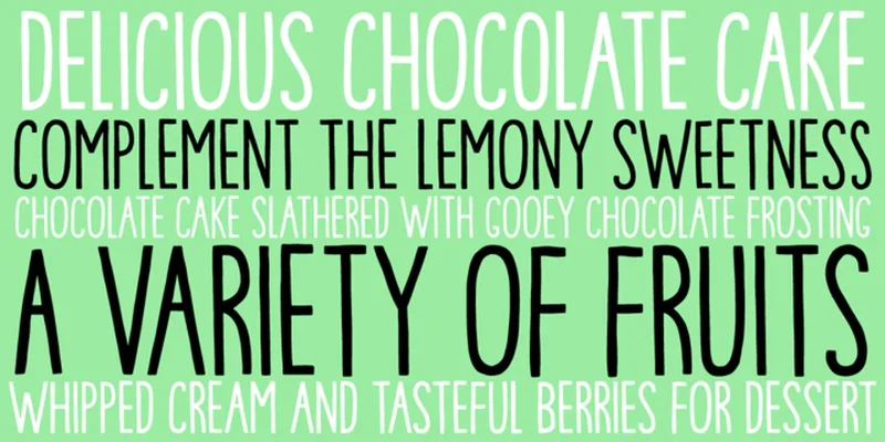 Juicebash Font preview 3 – Font Family font sample