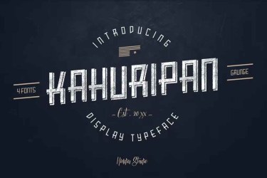 Kahuripan Font free download – Bold font preview