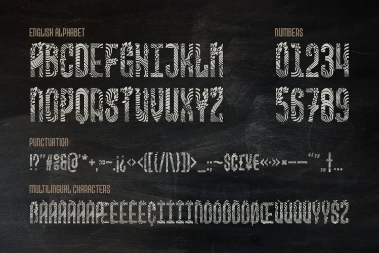Kaipara Font preview 3 – Decorative Fonts font sample