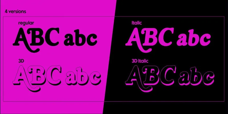 Kamryn Font Family preview 1 – Font Family font sample