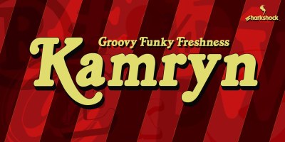 Kamryn Font Family free download – Retro font preview