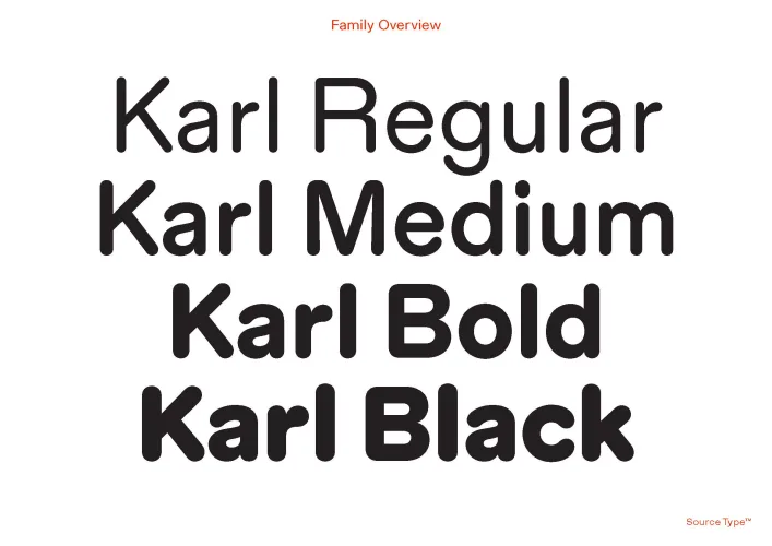 Karl Font Family preview 1 – Font Family font sample