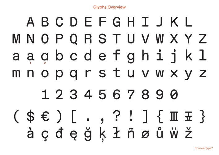 Karl Mono Font Family preview 1 – Display Fonts font sample