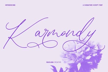 Karmondy Signature Script Font free download – Karmondy Signature Script Font font preview