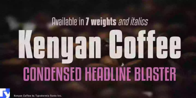 Kenyan Coffee Font free download – Sans Serif Fonts font preview