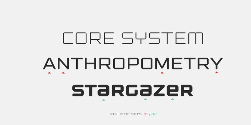 Kernel Font Family preview 1 – Sans Serif Fonts font sample
