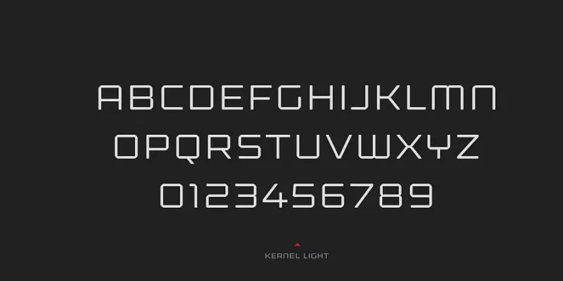 Kernel Font Family preview 4 – Sans Serif Fonts font sample