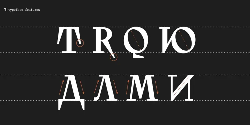 Kharms Display Font preview 2 – Typeface font sample