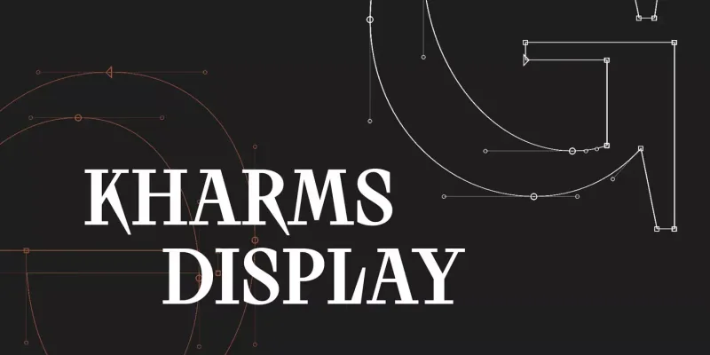 Kharms Display Font preview 7 – Typeface font sample