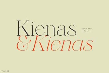 Kienas Font free download – Serif font preview