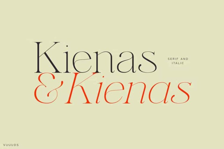 Kienas Font free download preview 4 – Serif Fonts font
