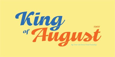 King of August Font free download – Elegant font preview