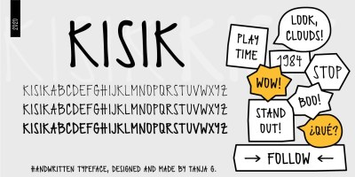 Kisik Font Family free download – Bold font preview