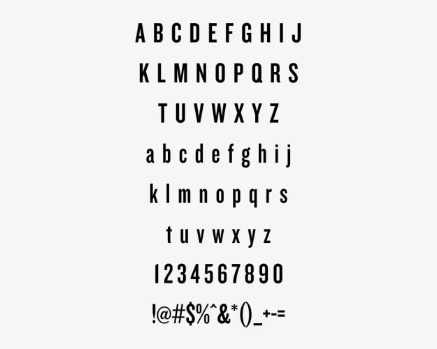 Knockout Font preview 1 – Sans Serif Fonts font sample