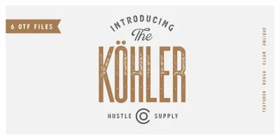 Kohler Font Family free download – Display Fonts preview