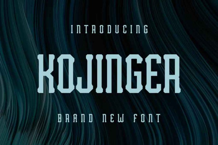 Kojinger Font free download preview 4 – Serif Fonts font
