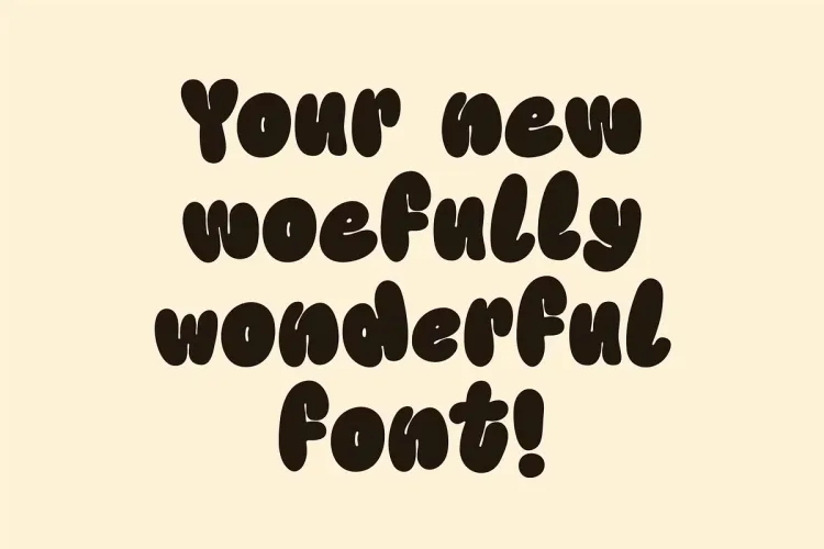 Kooky Cloud Font preview 1 – Display Fonts font sample