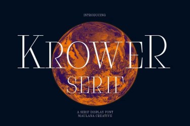 Krower Serif Display Font free download – Serif font preview