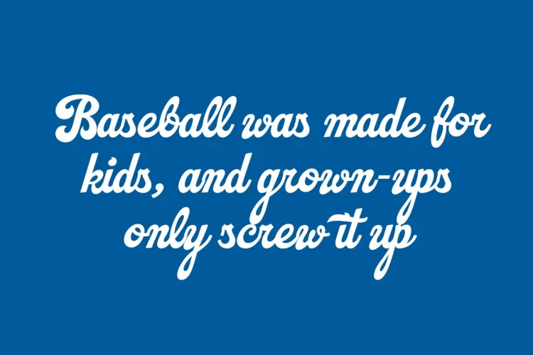 LA Dodgers Font preview 1 – Script And Handwritten font sample