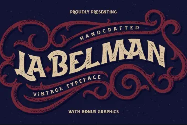 La Belman Font + Bonus free download – Display Fonts preview
