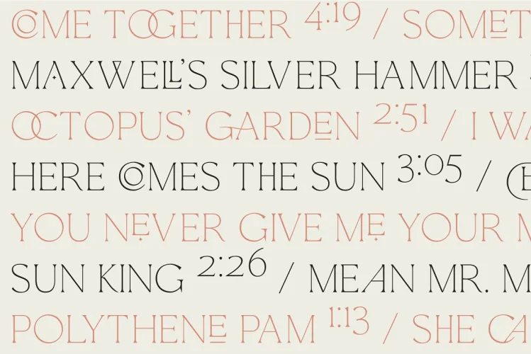 La Rosa – Elegant Summer Serif Font preview 2 – Serif Fonts font sample