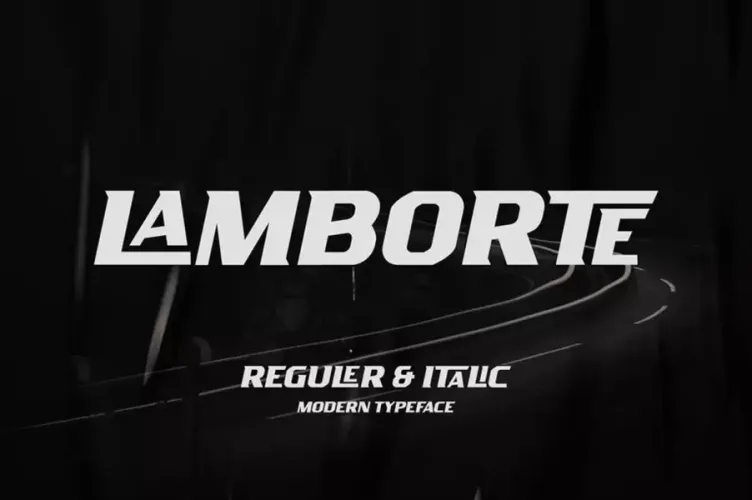 Lamborte Font preview 6 – Display Fonts font sample