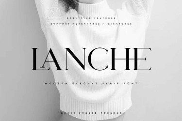 Lanche Font free download – Elegant font preview