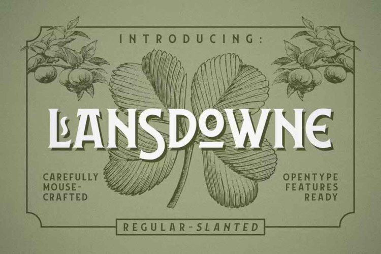 Lansdowne Font free download preview 4 – Serif Fonts font